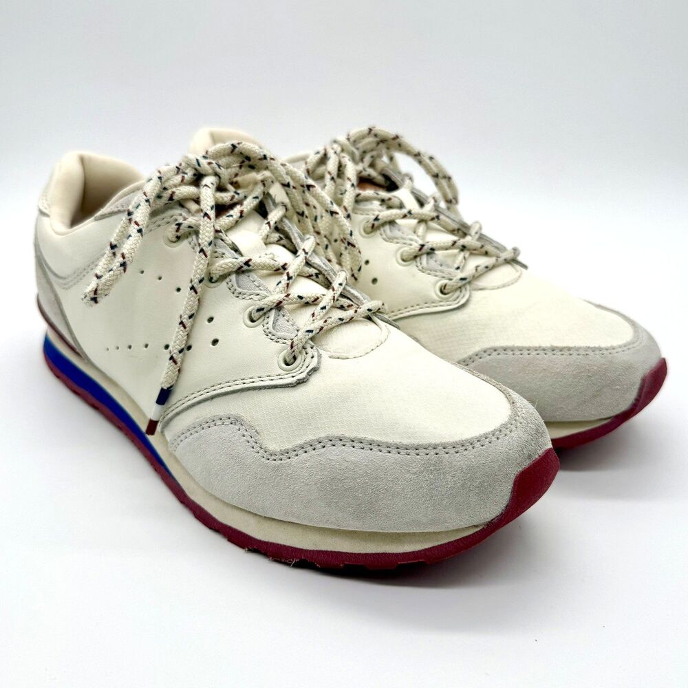 ABEO Aaliyah Sneaker Shoes Women's 7.5 White Suede Leather Lace Up SAPW0051